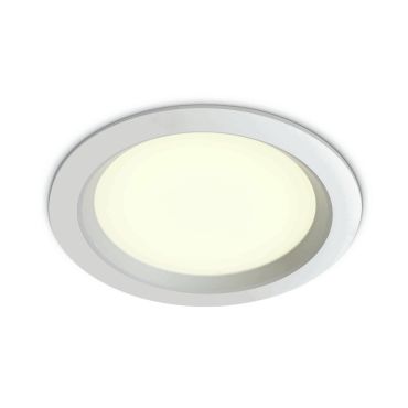 ONE Light Budget Downlight Range - spot encastré - Ø 235 mm, Ø 210 mm encastré - 24W LED inclus - blanc - couleur de lumière blanc chaud