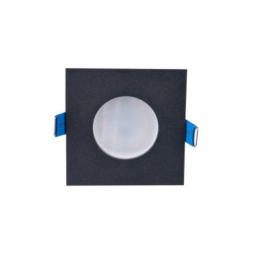 Maxlight Square - spot encastré - 80 x 80 mm, Ø 68 mm taille d'encastrement - IP44 - noir