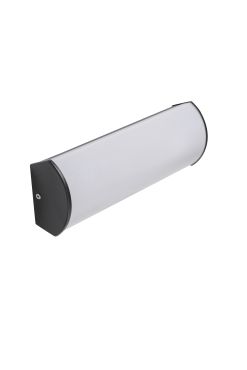 Artdelight Bella - lampe de salle de bains - 30 x 5,6 x 9,4 cm - 6W LED inclus - IP44 - noir