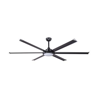 Faro Rotterdam 20 XL - ventilateur de plafond avec lumière et télécommande - Ø 200 cm - 32W LED inclus - noir mat