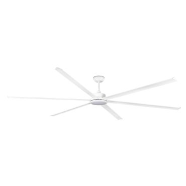 Faro Rotterdam 30 XXL - ventilateur de plafond avec lumière et télécommande - Ø 300 cm - 32W LED inclus - blanc mat