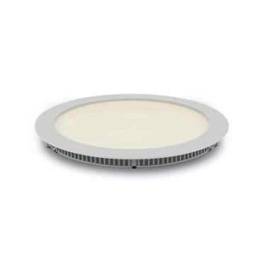 ONE Light Round Recessed Panels - spots encastrés - Ø 22,3 x 2,2 cm - 18W LED inclus - IP40 - blanc - couleur de lumière blanc chaud