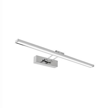 Nova Luce Rosa - miroir lumineux - 45 x 4,5 x 19 cm - 8W LED inclus - IP44 - chrome