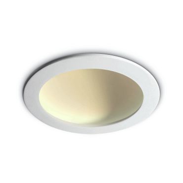 ONE Light Dark Light Dome Reflector - plafonnier encastré - Ø 17 x 5 cm - 16W LED inclus - blanc - couleur de lumière blanc chaud