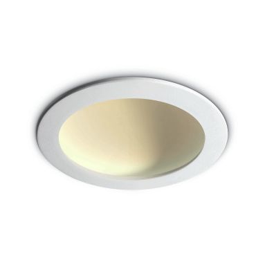 ONE Light Dark Light Dome Reflector - plafonnier encastré - Ø 17 x 5 cm - 16W LED inclus - blanc - couleur de lumière blanche