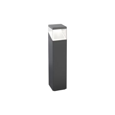 Nova Luce Lock - lampe de jardin - 13,5 x 13,5 x 50 cm - 12W LED inclus - IP54 - gris foncé