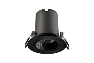 Integral Lux Hi-Brite 60 spot encastrable - Ø 70 mm, Ø 60 mm encastrable - 9W LED inclus - noir