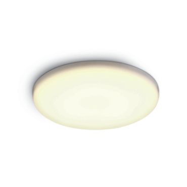 ONE Light Frameless Range - plafonnier encastré - Ø 15,5 x 2,2 cm - 15W LED inclus - IP65 - blanc - couleur de lumière blanc chaud