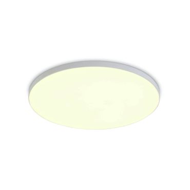 ONE Light Floating Panels Range - plafonnier encastré - Ø 16 x 2,4 cm - 14W LED inclus - blanc - couleur de lumière blanc chaud