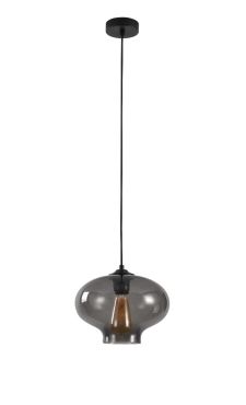 Artdelight Toronto - lampe suspendue - Ø 26,5 x 175 cm - fumé