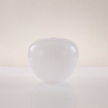 Artdelight Windsor - abat-jour en verre - Ø 29 x 24,5 cm - blanc