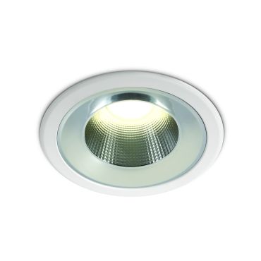 ONE Light Dark Light Project - spot à encastrer - Ø 235 mm, Ø 210 mm à encastrer - 25W LED inclus - IP54 - blanc - couleur de lumière blanche
