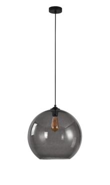 Artdelight Marino - lampe suspendue - Ø 40 x 195 cm - fumé
