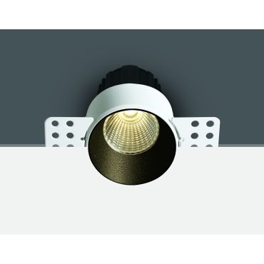 ONE Light Trimless Mini Range - spot à encastrer - Ø 64 mm, Ø 70 mm à encastrer - 12W LED dimmable inclus - noir