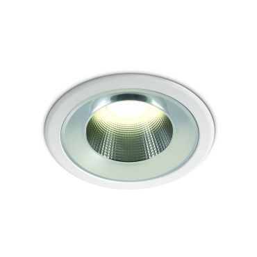 ONE Light Dark Light Project Range - spot à encastrer - Ø 115 mm, Ø 95 mm encastrable - 10W LED inclus - IP54 - blanc - couleur de lumière blanche