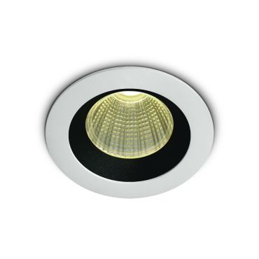 ONE Light 3W Dark Light Range - spot à encastrer - Ø 50 mm, Ø 44 mm encastré - 3W LED inclus - blanc et noir