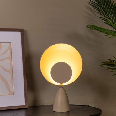 Lucide Castamar - lampe à poser - 25,5 x 9,8 x 40 cm - 3W LED inclus - taupe
