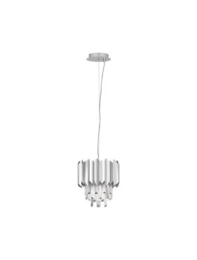 Nova Luce Magnolia - suspension - Ø 25 x 120 cm - chrome