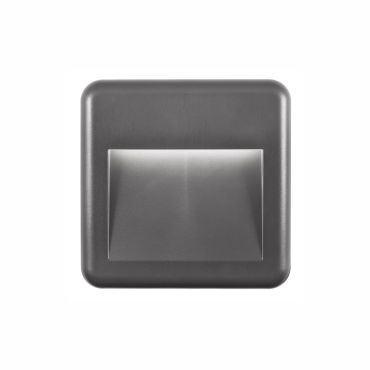 Nova Luce Pulsar - applique murale d'extérieur - 14 x 3 x 14 cm - 4W LED inclus - IP54 - gris foncé