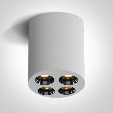 ONE Light Dark Light Ceiling Lights - spot en saillie 4L - Ø 7,2 x 8,3 cm - 10W LED inclus - blanc