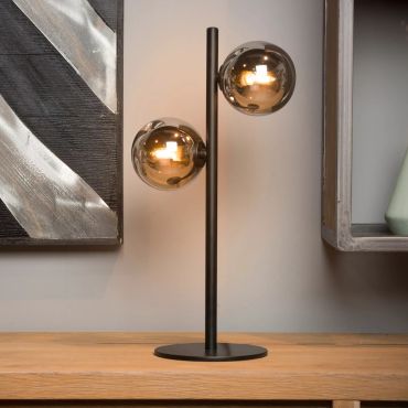 Lucide Tycho - lampe à poser - 15 x 22 x 43 cm - noir