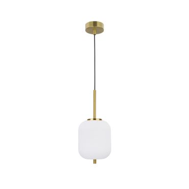Nova Luce Lato - lampe suspendue - Ø 16,5 x 120 cm - laiton antique