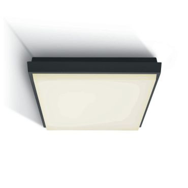 ONE Light Outdoor Slim LED - plafonnier extérieur - 30 x 30 x 4,9 cm - 30W LED inclus - IP54 - anthracite