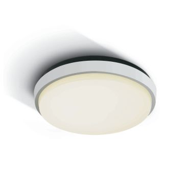 ONE Light Outdoor Slim LED - plafonnier extérieur - Ø 30 x 4,9 cm - 30W LED inclus - IP54 - blanc