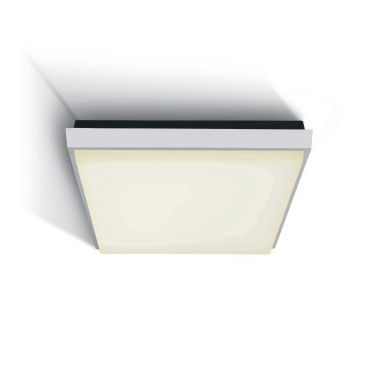 ONE Light Outdoor Slim LED - plafonnier extérieur - 23,8 x 23,8 x 4,6 cm - 25W LED inclus - IP54 - blanc