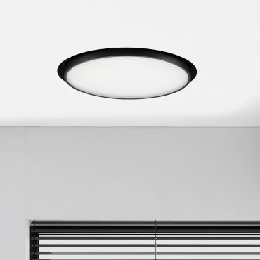 Nova Luce Perfect Profile Trimless - spot encastré - Ø 600 mm, 670 mm encastré - 40W LED dimmable inclus - 3000K - noir