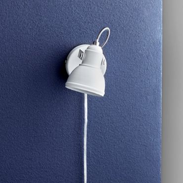 Nordlux Aslak 8 - spot mural avec interrupteur - 8 x 10,5 cm - blanc
