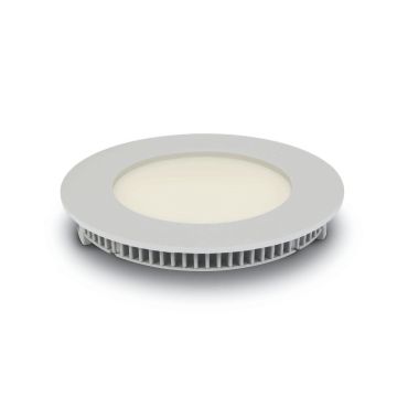 ONE Light Round Recessed Panels - spot à encastrer - Ø 120 mm, Ø 108 mm taille d'encastrement - 8W LED inclus - IP40 - blanc - couleur de lumière blanche