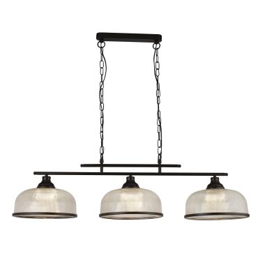 Searchlight Highworth - lampe suspendue - 99 x 120 cm - noir mat