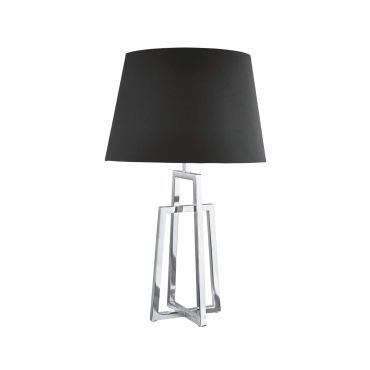 Searchlight York - lampe à poser - Ø 36 x 59,5 cm - noir mat et chrome