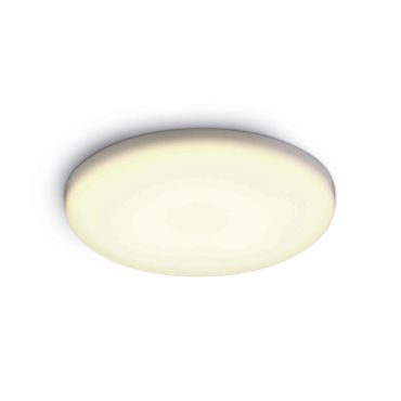 ONE Light Frameless Range - plafonnier d'extérieur - Ø 10 x 2,2 cm - 8W LED inclus - IP65 - blanc - couleur de lumière blanc chaud