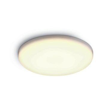 ONE Light Frameless Range - plafonnier d'extérieur - Ø 10 x 2,2 cm - 8W LED inclus - IP65 - blanc - couleur de lumière blanche