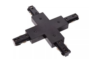 Lucide Track X coupler - Système de voie monophasé - 230V - Noir