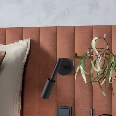 Nova Luce Joy - applique murale - 8 x 14 x 20,5 cm - 7W LED inclus - noir sable