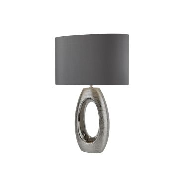 Searchlight Artisan - lampe à poser - 61 cm - chrome et gris