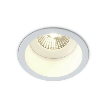 ONE Light COB Range - spot à encastrer - Ø 78 mm, Ø 75 mm à encastrer - 7W LED inclus - IP54 - blanc - couleur de lumière blanche