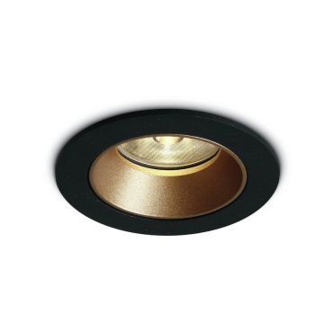 ONE Light COB Dark Light Range - spot encastré - Ø 85 mm, Ø 76 mm encastré - 7W LED inclus - noir