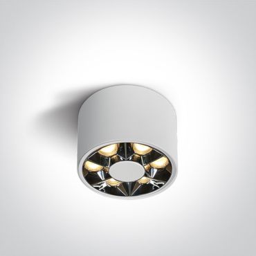 ONE Light Dark Light Mirror Cylinders - plafonnier - Ø 7,7 x 5,8 cm - 6W LED inclus - blanc