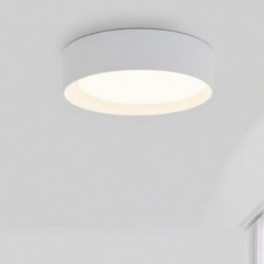 Nova Luce Oby - plafonnier - Ø 45 x 12 cm - 30W LED dimmable inclus - blanc sable