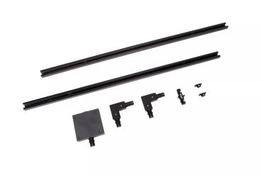 Lucide Track Starter Set - Système de rail monophasé - 2 mètres - 220V - Noir