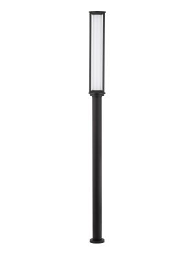 Nova Luce Solstice - lampe de jardin - Ø 16 x 220 cm - 16W LED inclus - IP65 - anthracite foncé