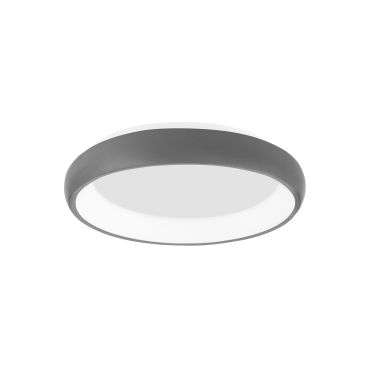 Nova Luce Albi - plafonnier - Ø 41 x 8,5 cm - 32W LED dimmable inclus - gris sable