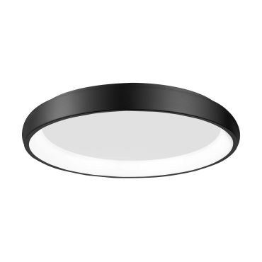 Nova Luce Albi - plafonnier - Ø 61 x 8,5 cm - 50W LED dimmable inclus - noir