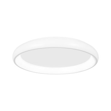 Nova Luce Albi - plafonnier - Ø 81 x 8,5 cm - 80W LED dimmable inclus - blanc