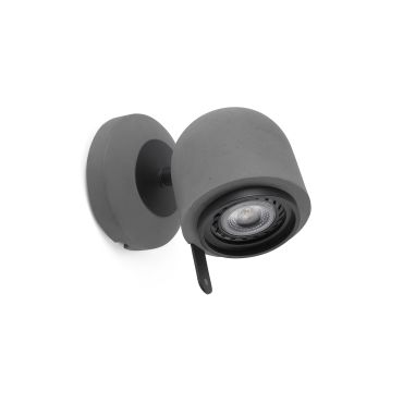 Faro Stone - spot en saillie 1L - 9 x 13 x 13,5 cm - gris