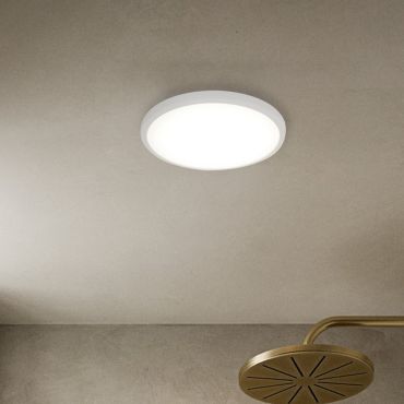 Nordlux Smart Oja - plafonnier - éclairage intelligent - Ø 29,4 x 2,3 cm - 15W LED inclus - 2700K-6500K - blanc